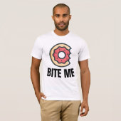 Funny Donut T-shirts, BITE ME T-shirt (Voorkant volledig)