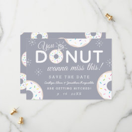 Funny Donut Thleed Wedding Save the Dates Date