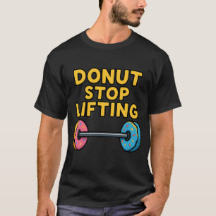 Funny Donut Workout Gym T-shirt voor Mannen   Donu