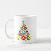 Funny Donuts Christmas Tree Lights Xmas Pjs Boys K Koffiemok (Links)
