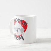 Funny Doodle Dog Mam Coffee Mok Labradoodle Gift (Voorkant links)