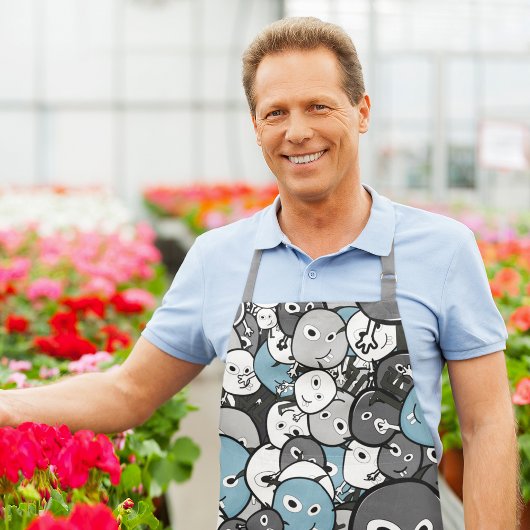 Funny Doodle Monsters Schort