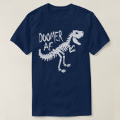 Funny Doomer AF T Rex Dinosaur Doom en Plant Gene T-shirt (Design voorkant)