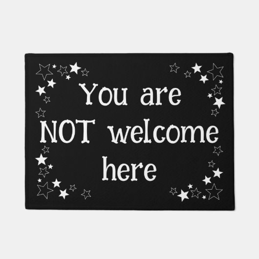 Funny doormat Not Welcome Deurmat (Voorkant)