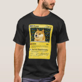 Funny Dopostes in Doge HODL Card Crypto Meme Manne T-shirt (Voorkant)