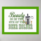 Funny Dorm Man Cave Bachelor Pad Beer Lover Poster (Voorkant)