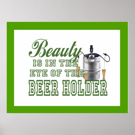 Funny Dorm Man Cave Bachelor Pad Beer Lover Poster (Voorkant)