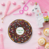 Funny Doughnut Desert Paper-Borden Papieren Bordje (Feest)