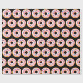 Funny Doughnut Patternn Cadeaupapier (Vlak)
