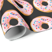 Funny Doughnut Patternn Cadeaupapier (Rol Hoek)