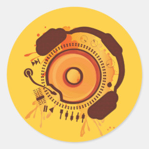 Funny_Doughnut Ronde Sticker