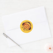 Funny_Doughnut Ronde Sticker (Envelop)