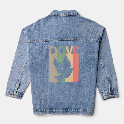 Funny Dove Costume Denim Jacket (Achterkant)