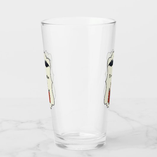 Funny Dracula Bat Halloween Gepersonaliseerd Drink Glas (Rechts)