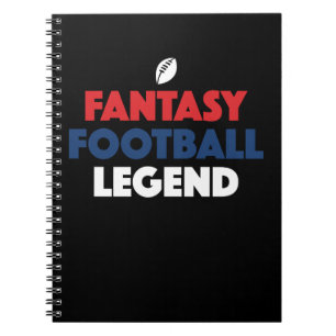 Funny Draft Fantasy Football Legend Apparel Notitieboek