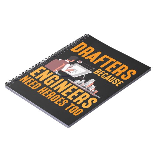 Funny Drafting Technician Gift for Drafters Notitieboek (Linkerzijde)