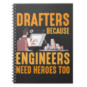 Funny Drafting Technician Gift for Drafters Notitieboek (Voorkant)