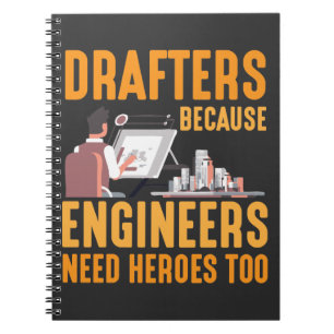 Funny Drafting Technician Gift for Drafters Notitieboek