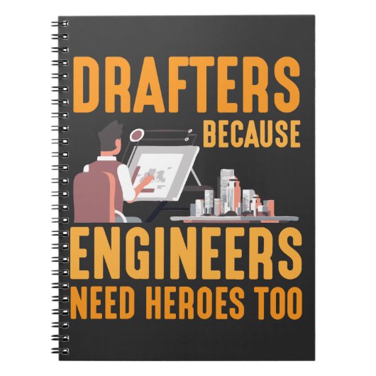 Funny Drafting Technician Gift for Drafters Notitieboek (Voorkant)