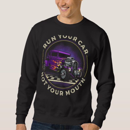 Funny Drag Racing Strip for Drag Racer Trui (Voorkant)