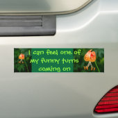 Funny drage bumpersticker (Op auto)