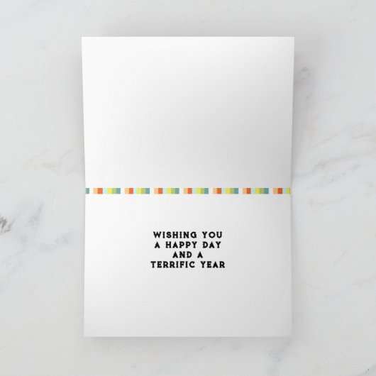 Funny Dragon Birthday Kaart (Binnen)