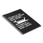 Funny Dragon Boat Racing Humor Boating Row Notitieboek (Rechterzijde)