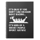 Funny Dragon Boat Racing Humor Boating Row Notitieboek (Voorkant)