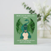 Funny Dragon Briefkaarten (Staand voorkant)