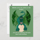 Funny Dragon Briefkaarten (Voorkant / Achterkant)