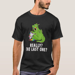 Funny Dragon eet de laatste Unicorn T-shirt