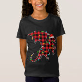 Funny Dragon kerstboom Red Pset Xmas Dieren T-shirt (Voorkant)