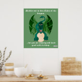 Funny Dragon Poster (Keuken)