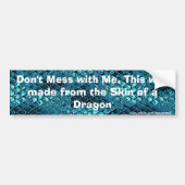 Funny Dragon Scale Bumpersticker (Voorkant)