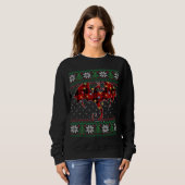 Funny Dragon Ugly Sweater Kerstlights Dragon (Voorkant volledig)