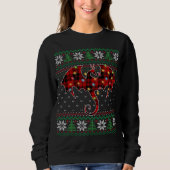 Funny Dragon Ugly Sweater Kerstlights Dragon (Voorkant)
