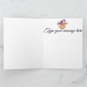 Funny Dragoncat gepersonaliseerde Birthday Kaart (Binnen)