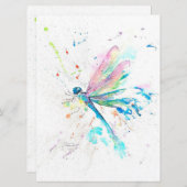 Funny Dragonfly Colorful | Gift for Birthday (Voorkant / Achterkant)
