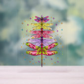 Funny Dragonfly-kerstboom Acryl Bord (Neutraal)