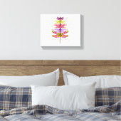 Funny Dragonfly-kerstboom Canvas Afdruk (Insitu (Slaapkamer))