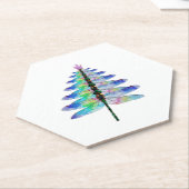 Funny Dragonfly-kerstboom Kartonnen Onderzetters (Schuin)