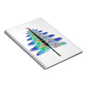 Funny Dragonfly-kerstboom Notitieboek (Rechterzijde)