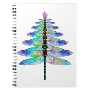 Funny Dragonfly-kerstboom Notitieboek