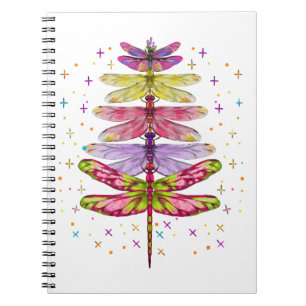 Funny Dragonfly-kerstboom Notitieboek