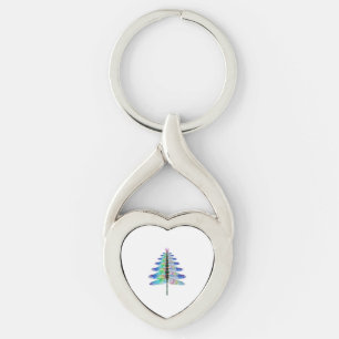 Funny Dragonfly-kerstboom Sleutelhanger