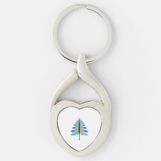 Funny Dragonfly-kerstboom Sleutelhanger (Voorkant)