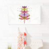Funny Dragonfly-kerstboom Spandoek (Insitu)