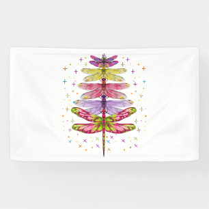 Funny Dragonfly-kerstboom Spandoek