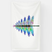Funny Dragonfly-kerstboom Spandoek (Verticaal)