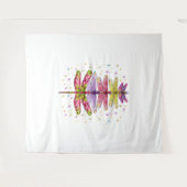 Funny Dragonfly-kerstboom Wandkleed (Voorkant (horizontaal))